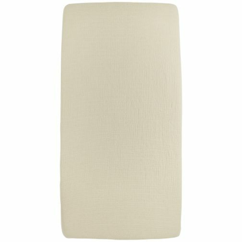 Hoeslaken pre-washed hydrofiel - Soft Sand - 60x120 cm 