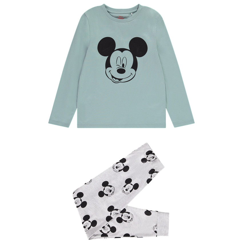 Pyjama Mickey à manches longues pour garçons, vêtements de nuit