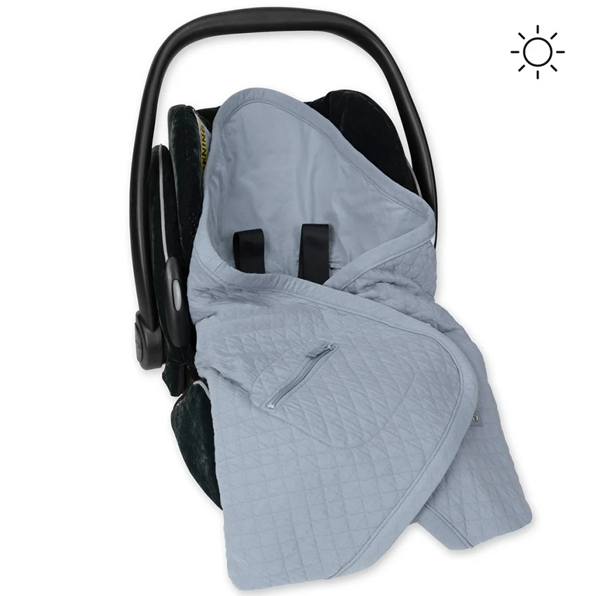 Couverture enveloppante Quilted + Jersey Stone 0-12M 