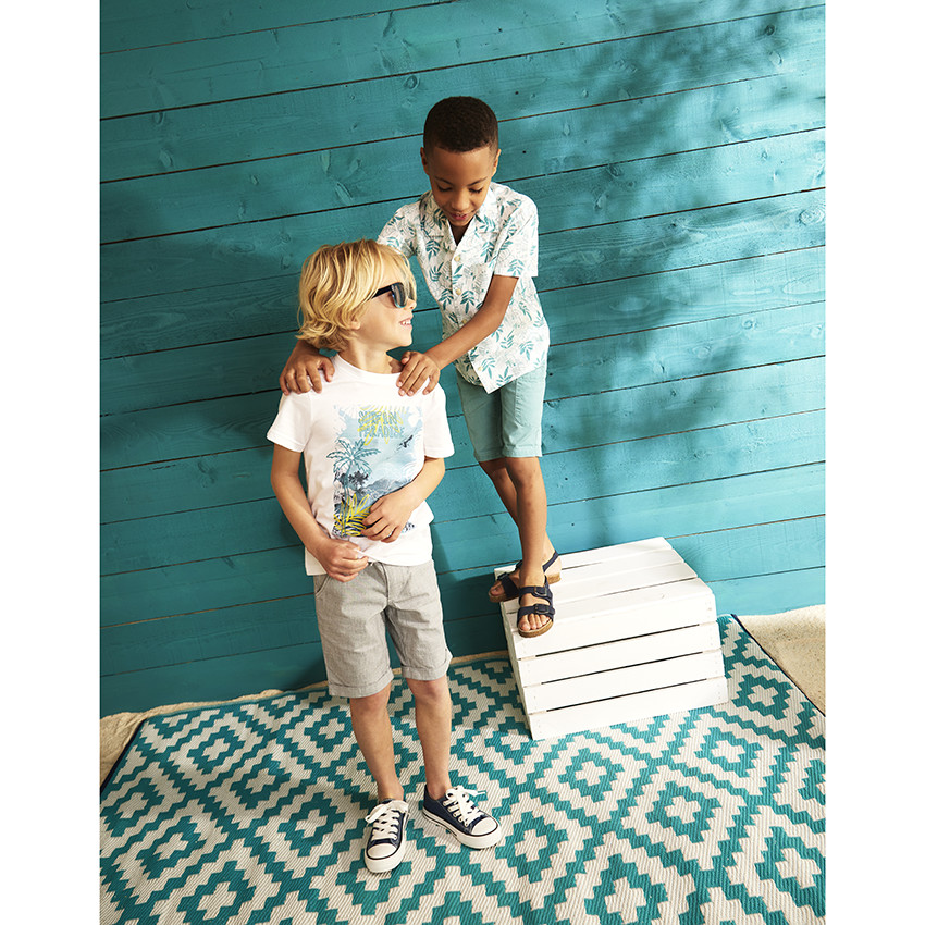 Bermuda en coton uni pour garçon 