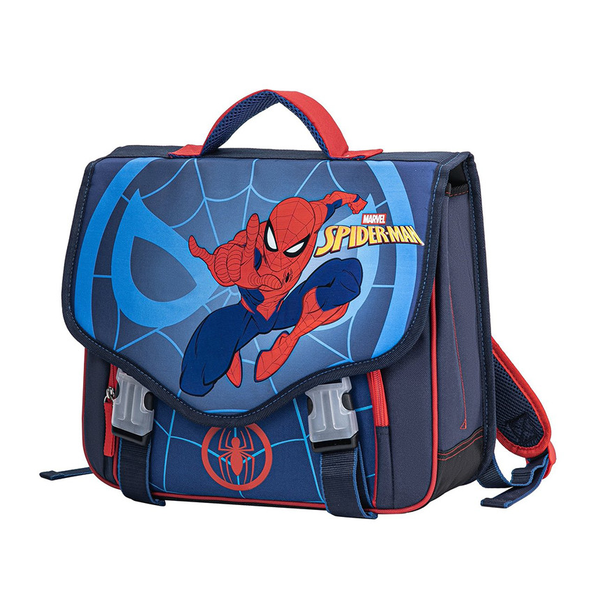 Cartable Spiderman 38 cm - Bleu 