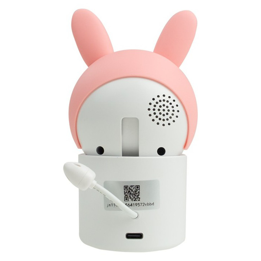 Babyphone vidéo rotatif Lapin Rose 