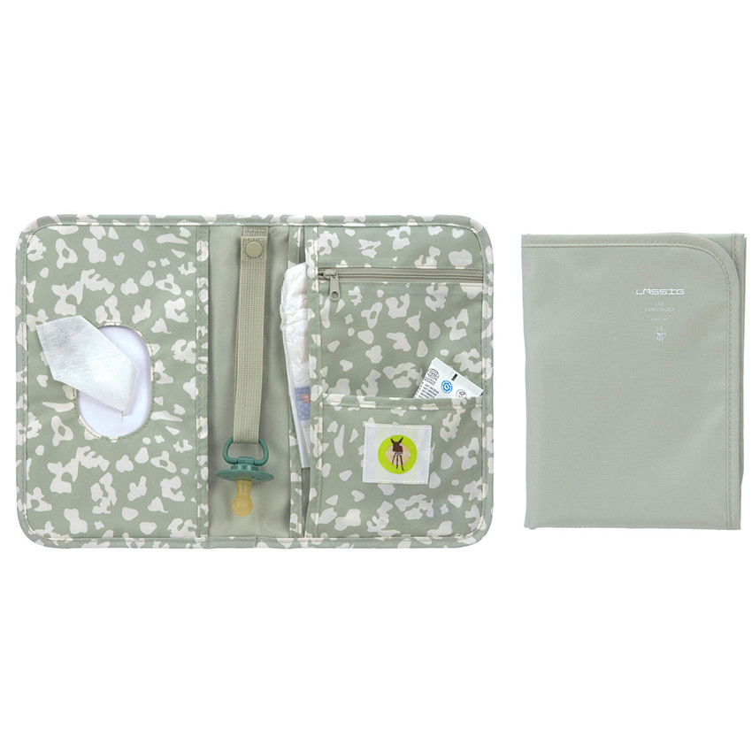 Pochette de change avec matelas à langer Leo Light Khaki 