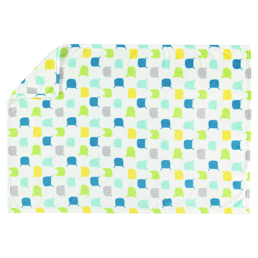 Couverture en sherpa à imprimé fantaisie 