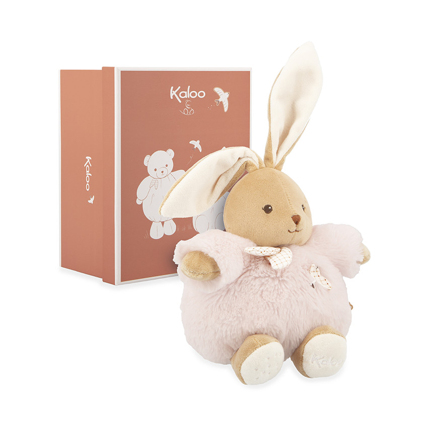 Peluche lapin Patapouf rose 