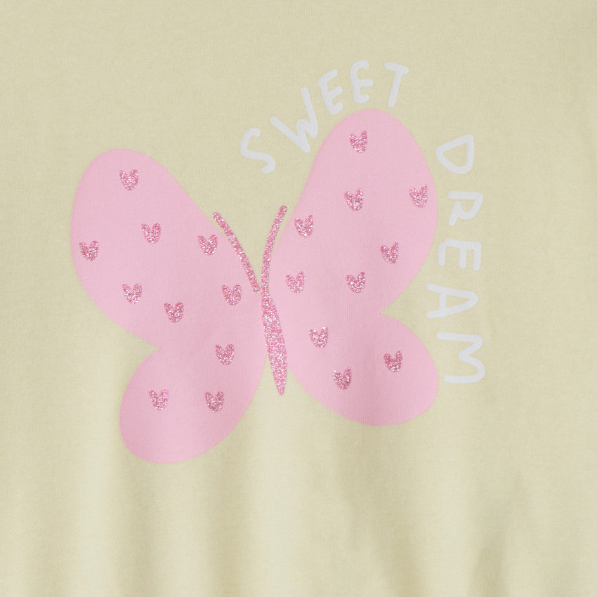 Oversized sweater met print voor babymeisjes 