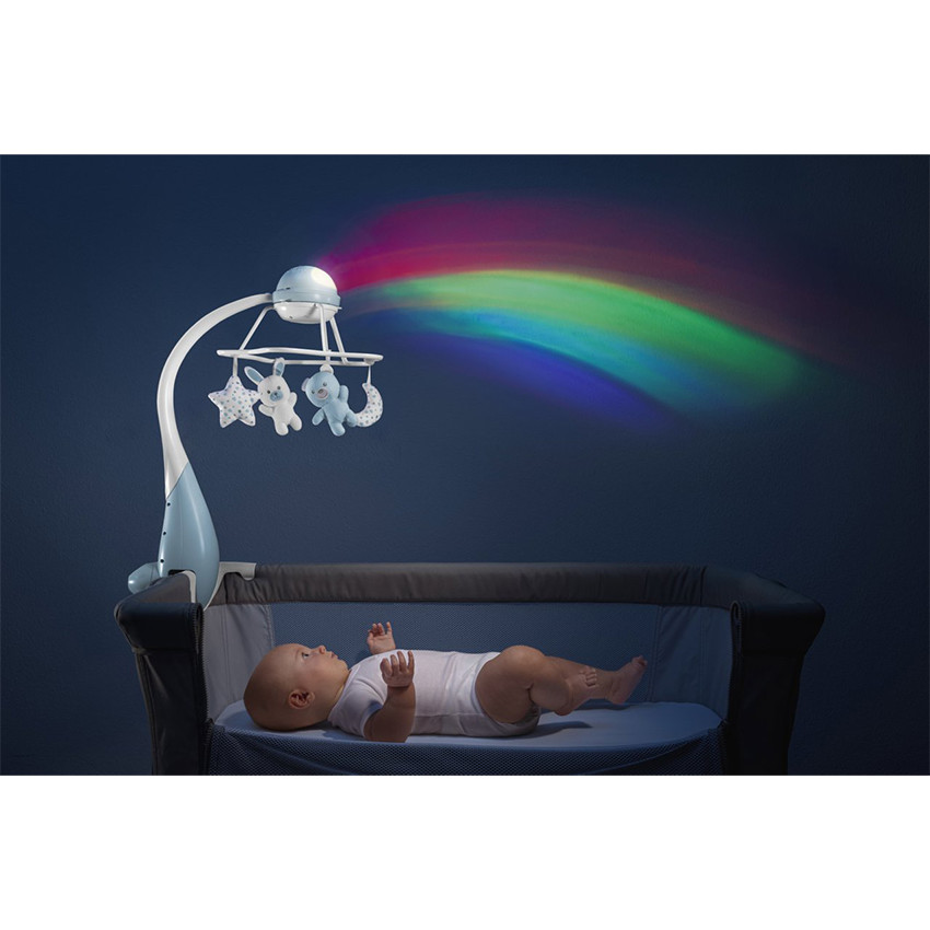 Mobile arc-en-ciel 3 en 1 - Bleu 