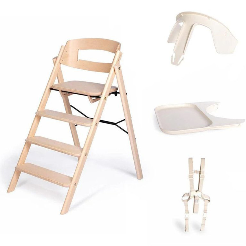 Hoge stoel Kaos Klapp evolutief opvouwbaar Eik 