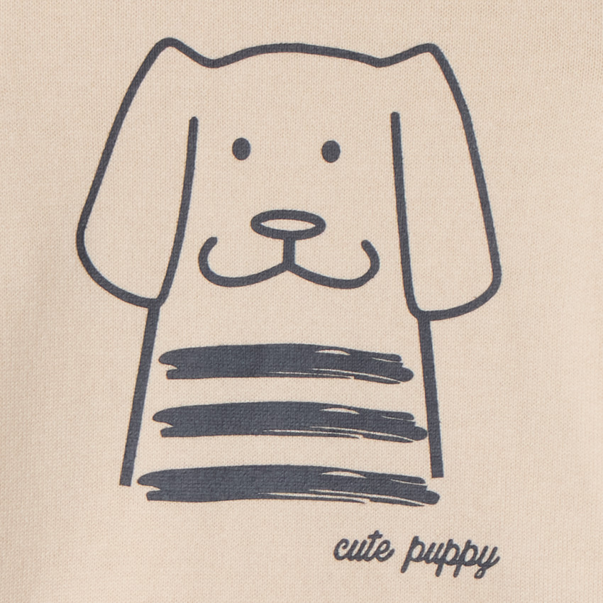 Trui in gebreid met hondenprint voor babyjongens 