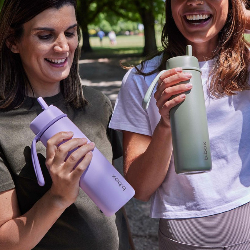 Gourde isotherme avec paille Flip Top 690ml White Out 