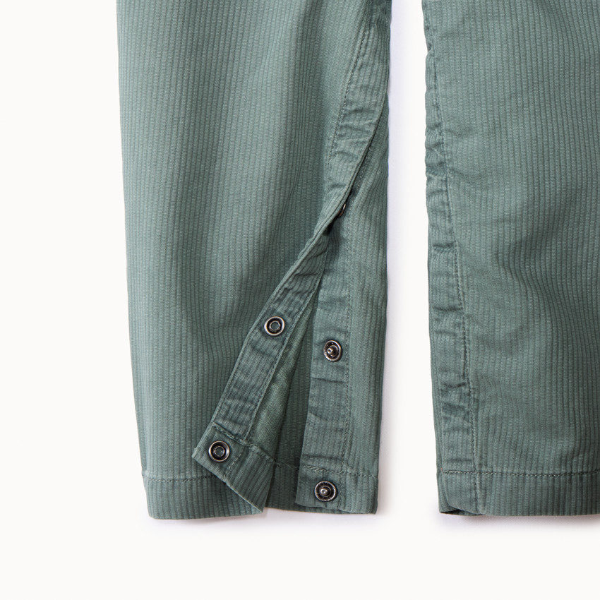 Salopette longue effet côtelé et brodée scooter pour bébé garçon 