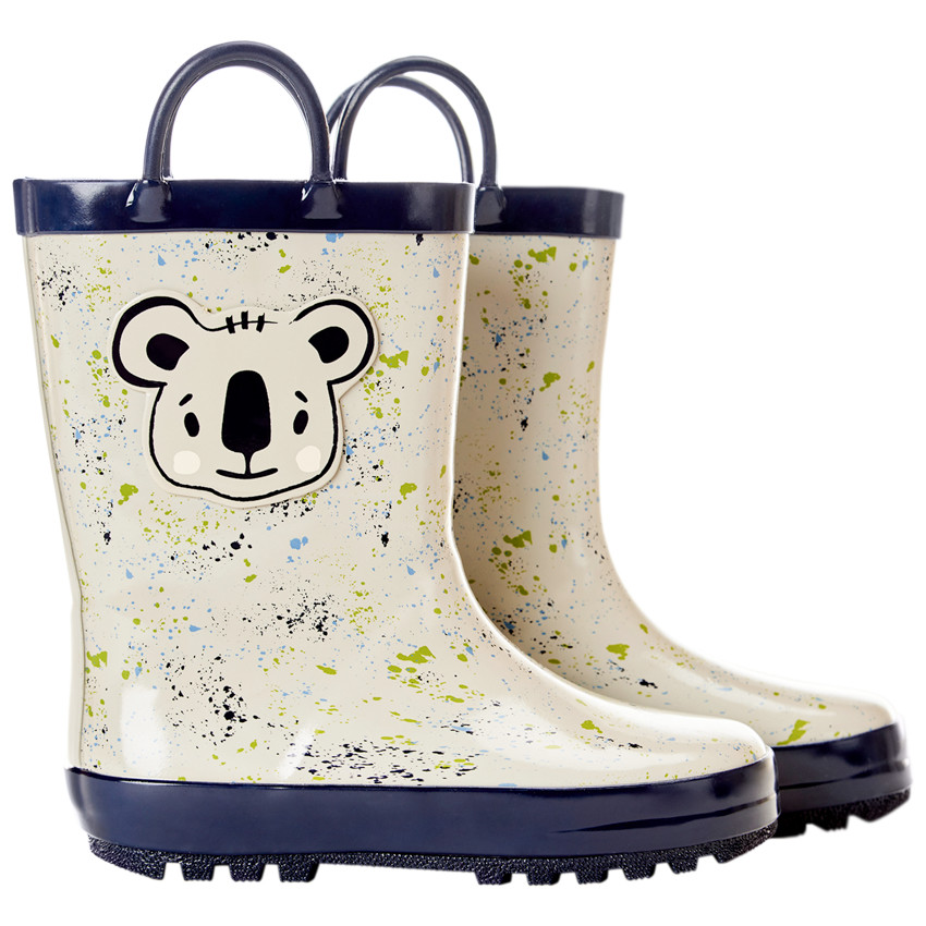 Bottes de pluie en caoutchouc badge koala pour garçon  