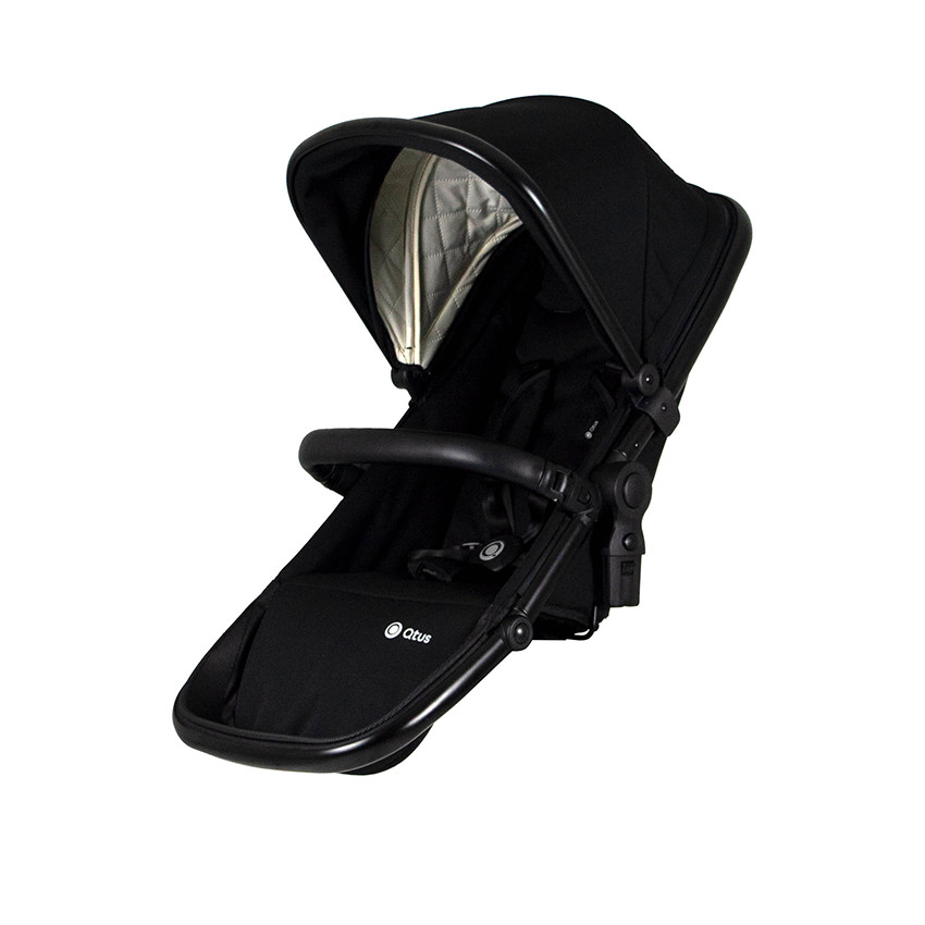 2de zitje voor wandelwagen DuetPro zwart frame - Zwart 
