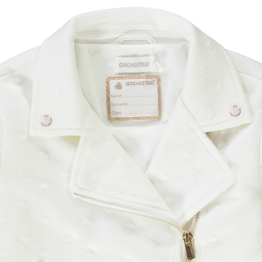 Jack van molton met hartjes in jacquard voor meisjes 