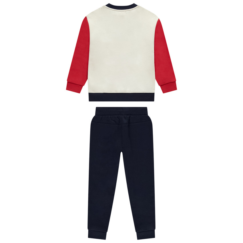 Ensemble jogging molleton effet color block pour garçon 