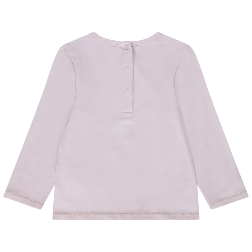 T-shirt manches longues en jersey print licorne pour bébé fille 