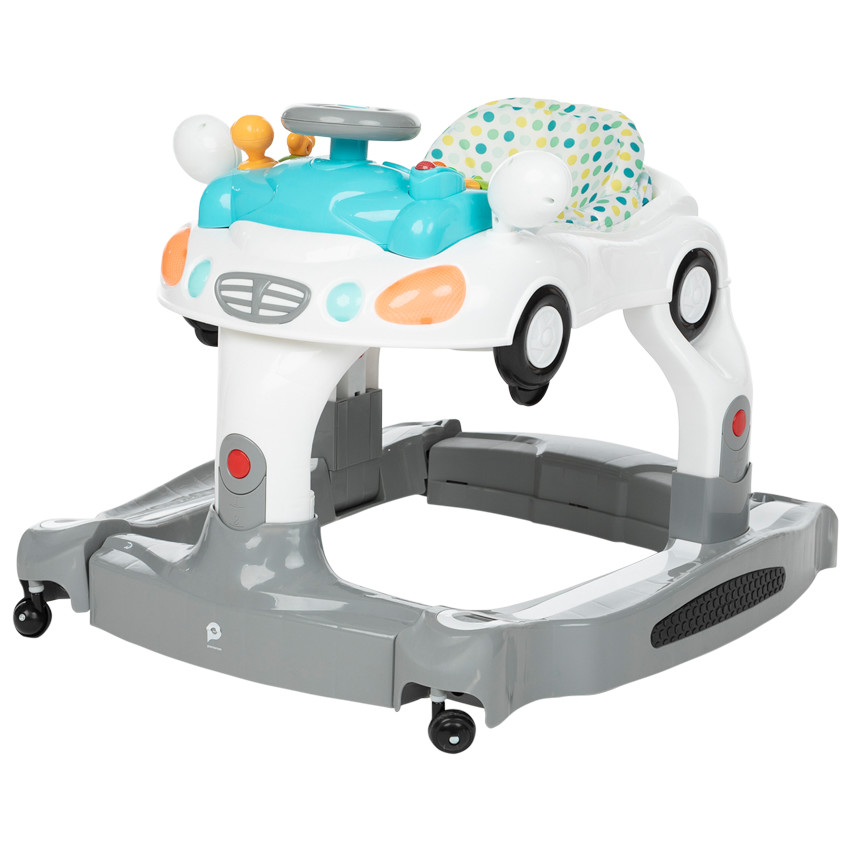 Trotteur 4 en 1 bleu/gris 