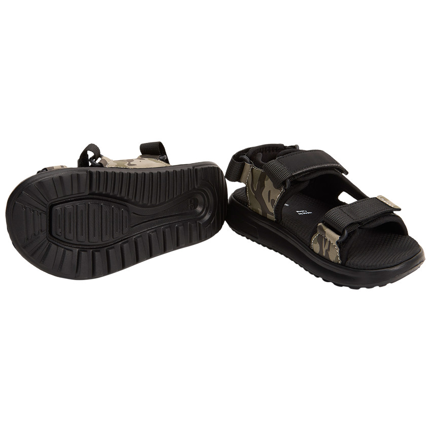 Dubbele klittenbandsandalen met camouflageprint voor jongens 