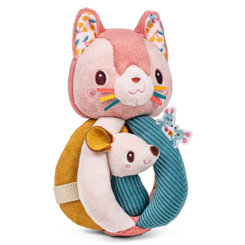 Hochet à poignées Jeanne le Chat 