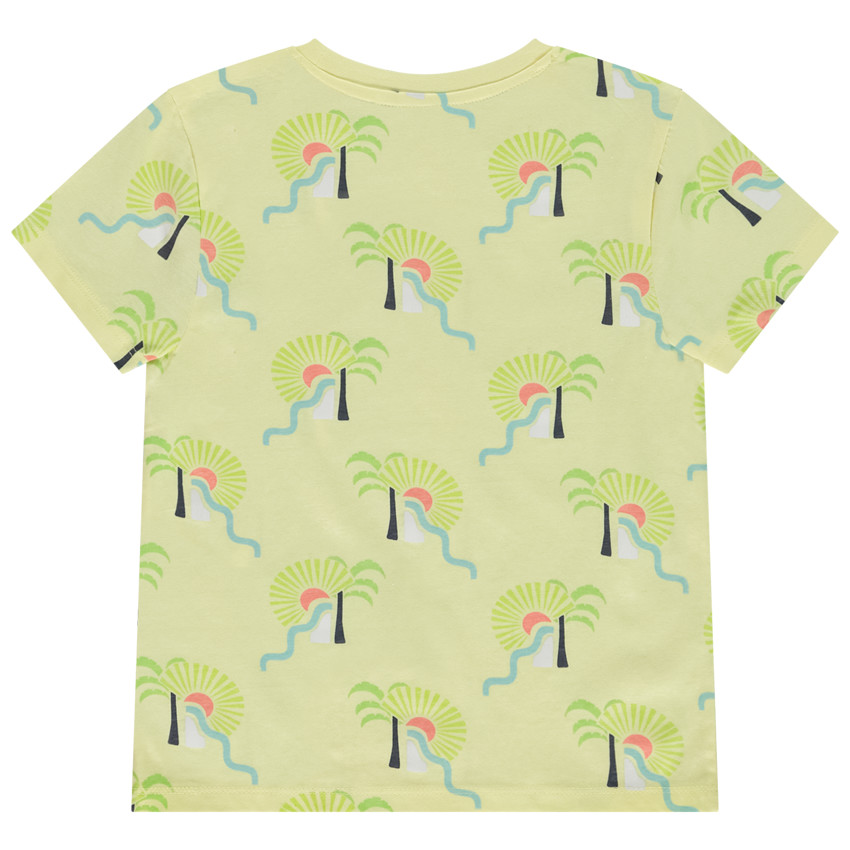 T-shirt manches courtes imprimé fantaisie arty pour garçon 