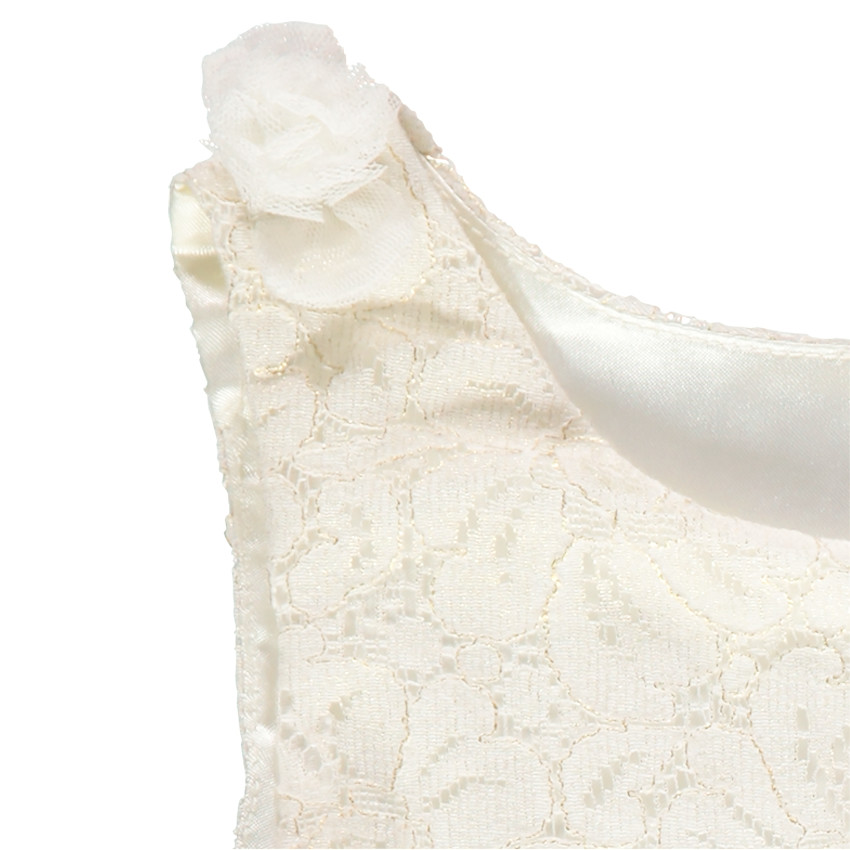 Robe de cérémonie en dentelle et tulle 