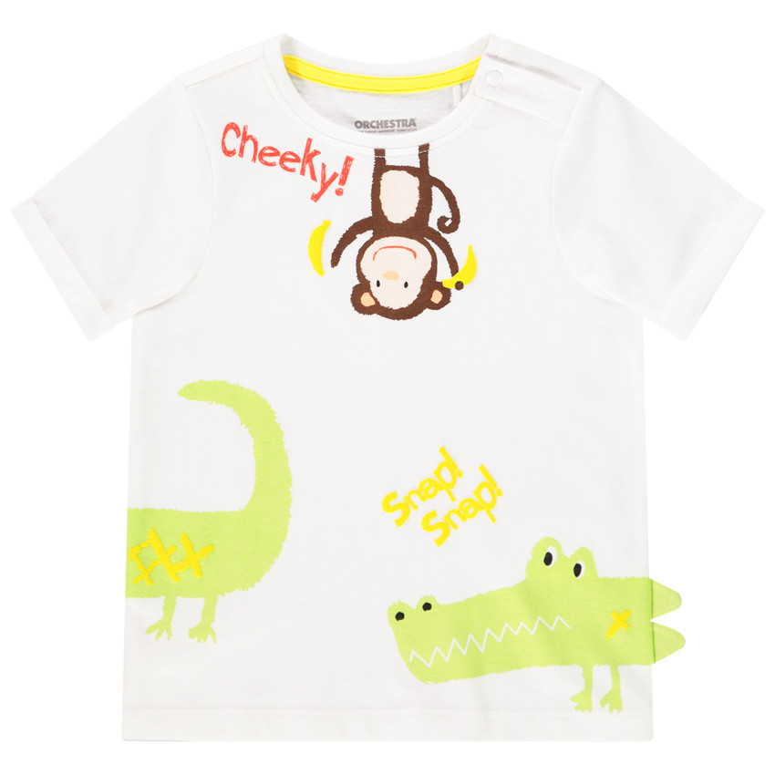 T-shirt manches courtes print animaux pour bébé garçon 