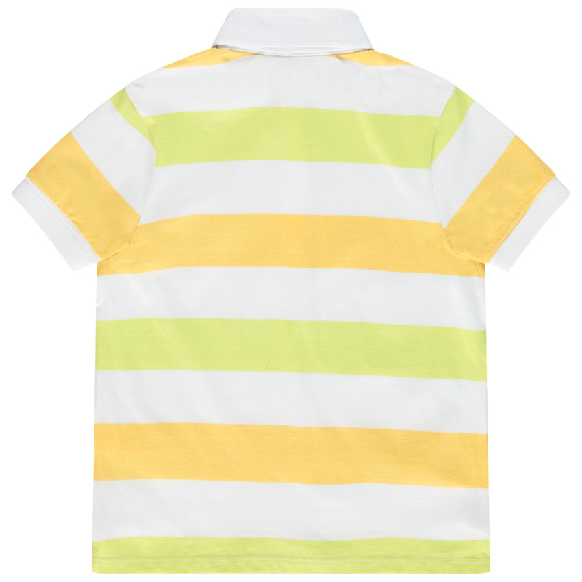 Polo manches courtes larges rayures print Le Roi Lion Disney pour garçon 