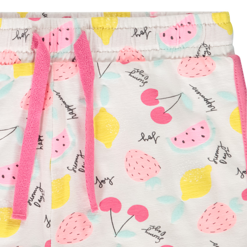 Short in jersey met fantasieprint voor baby meisjes 