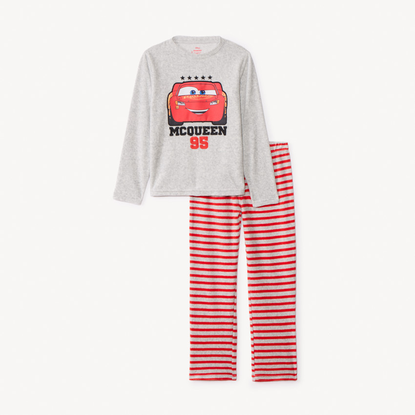 Pyjama 2-delig in fluweel met Cars Disney print voor jongens 