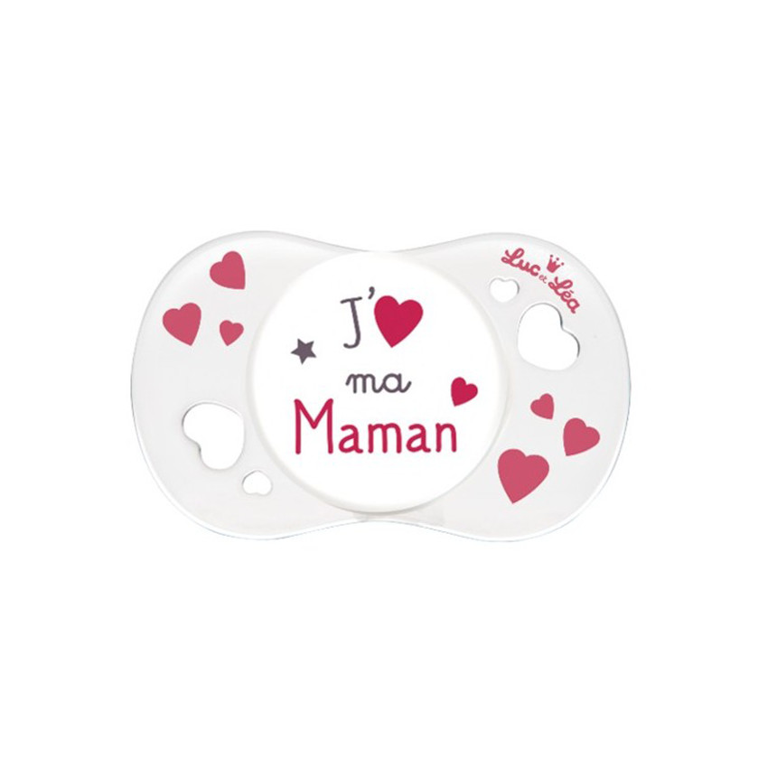 Sucette symétrique J'aime ma Maman 0-6 mois 