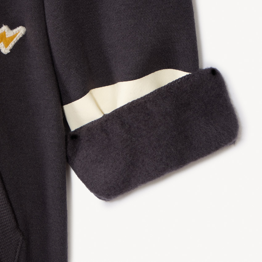 Sweatshirt fleece Cars Disney met kangoeroezak voor babyjongens 