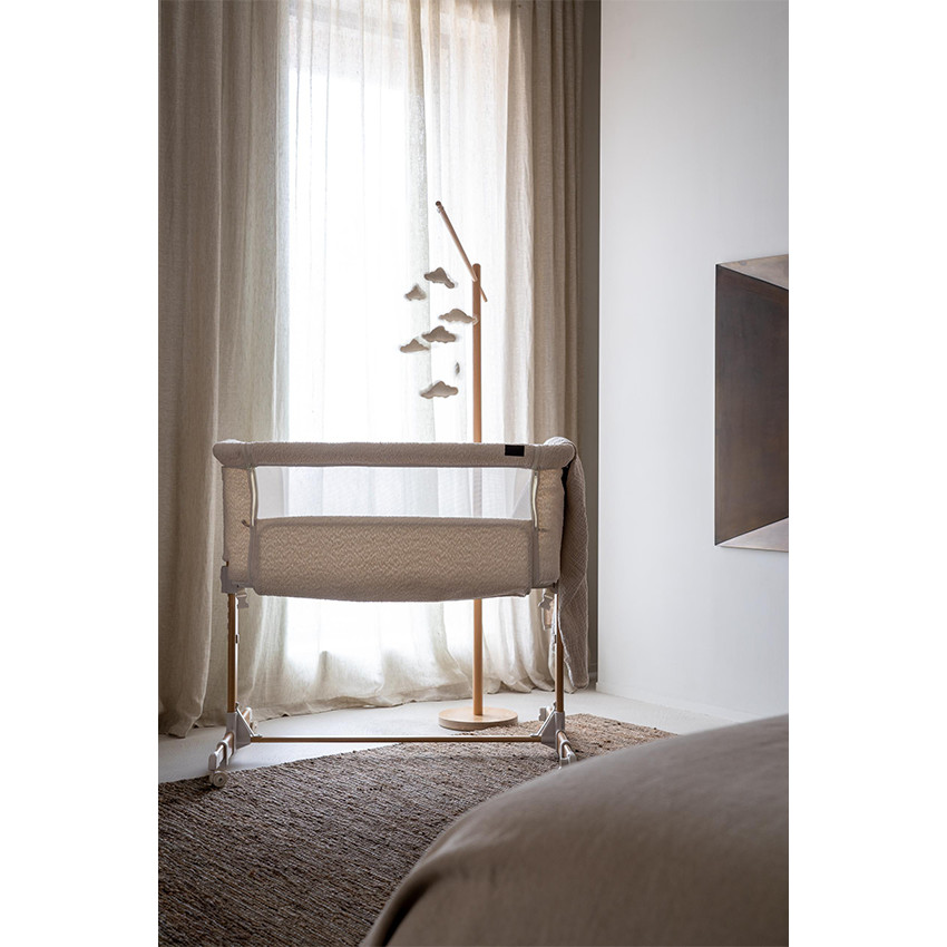 Berceau Co-dodo Side-By-Side Naturel Bouclé Crème 