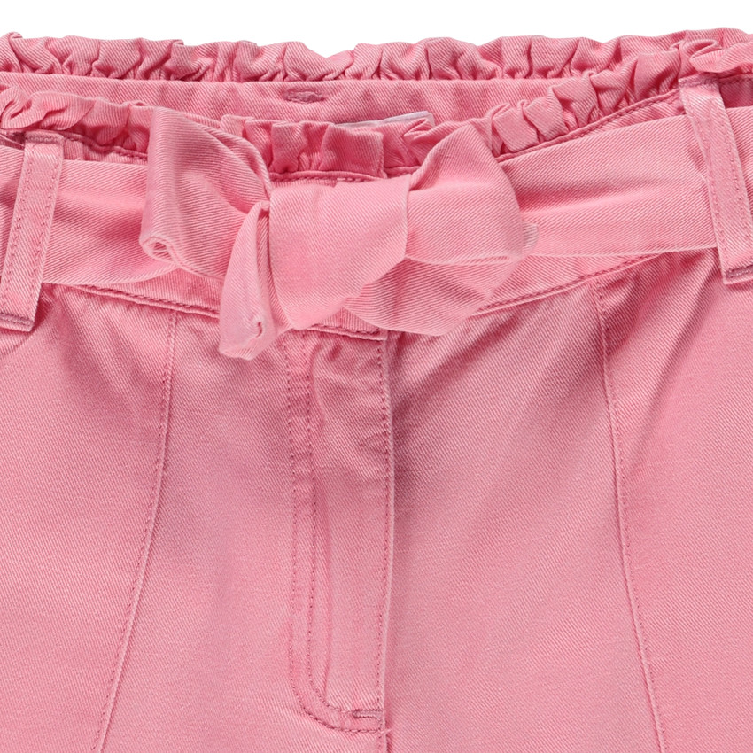 Short paperbag met strikceintuur voor meisjes 