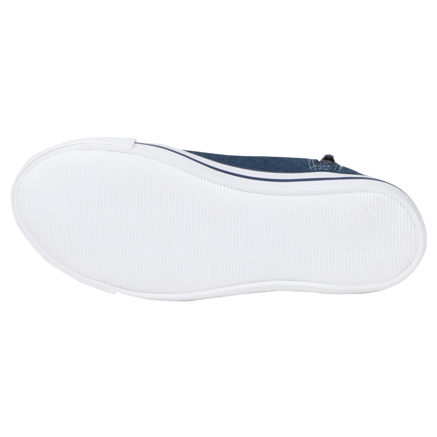 Baskets montantes en jeans à lacets élastiques du 24 au 27 