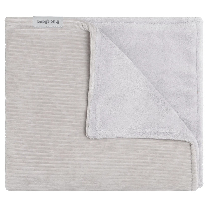 Deken wieg Sense 100x135cm Teddy Steen Grijs 