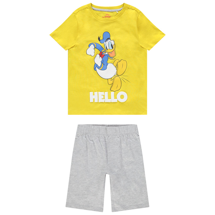 Ensemble t-shirt et bermuda en coton motif Donald Disney 
