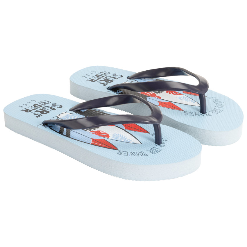 Slippers print surf voor jongen met bandje volgens leeftijd 