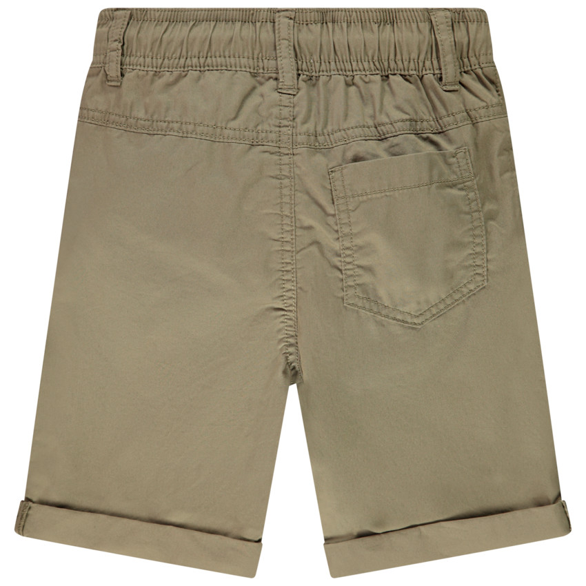 Bermuda uni en popeline pour garçon 