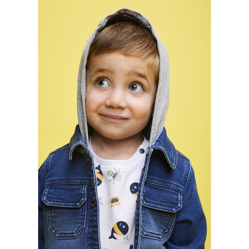 T-shirt met korte mouwen met print van zeedieren voor baby jongen 