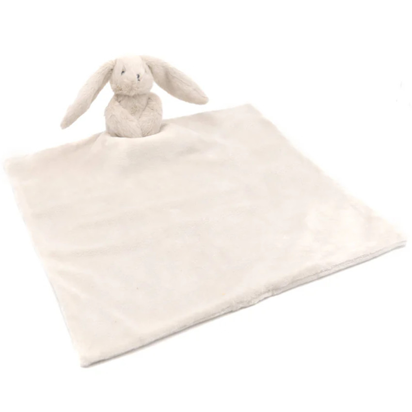 Doudou lapin tout doux - Warm Grey - 35x35 cm 