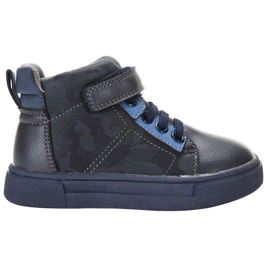 Laarsjes in lederlook met camouflageprint voor jongens 