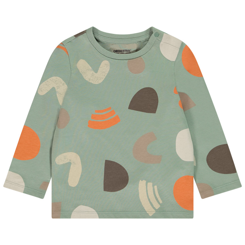 T-shirt manches longues imprimé arty pour bébé garçon 