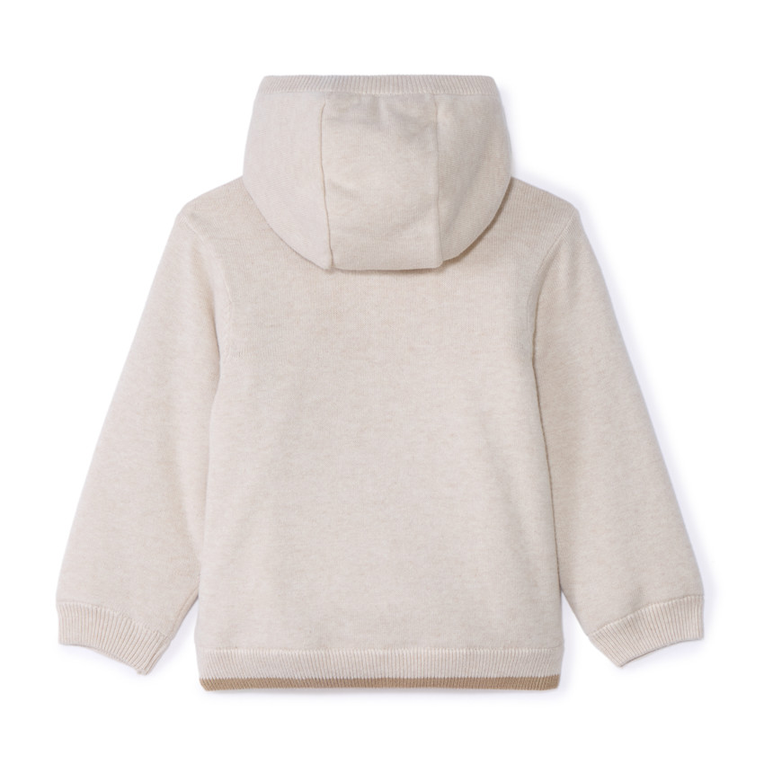 Gilet tricot met sherpa voering voor babyjongen 