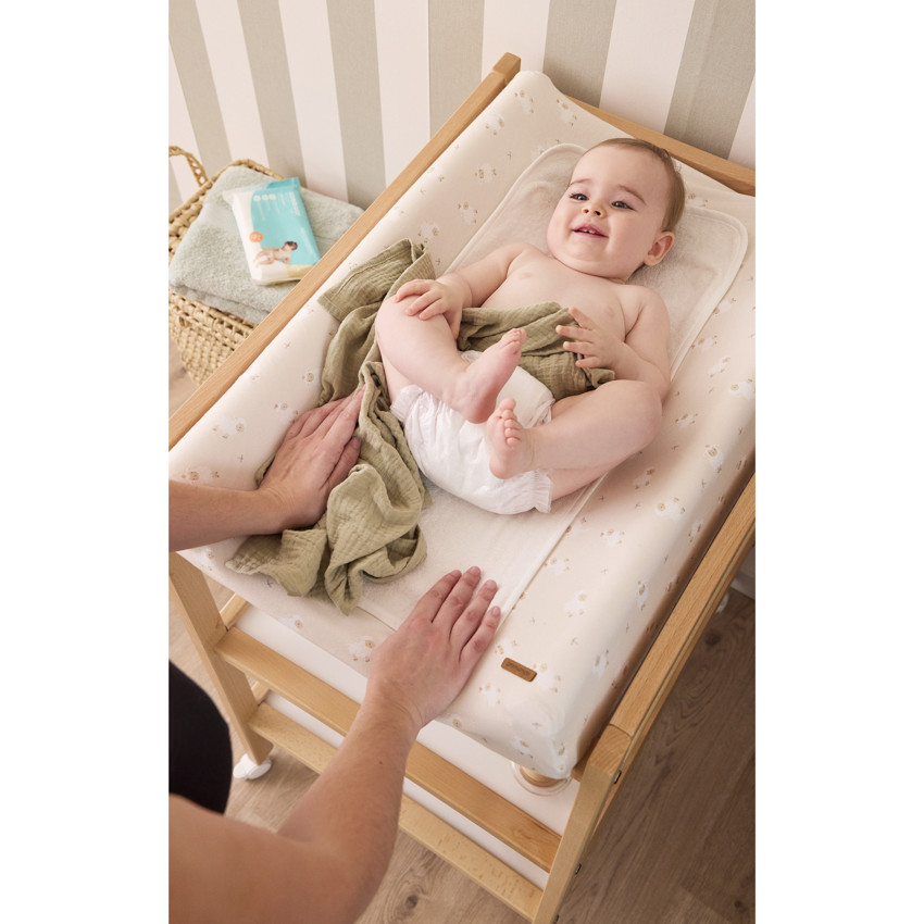 Vergrendelde commode in gelakt beukenhout met 2 planken - Pocket 2.0 