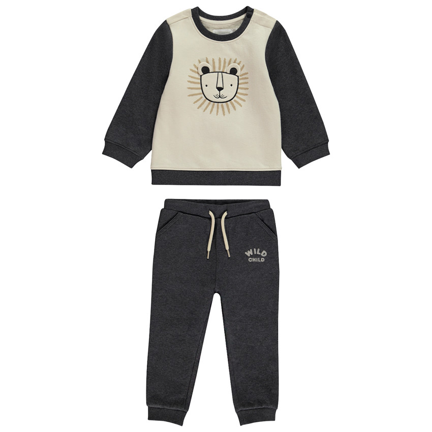 Joggingset met leeuwenpatroon voor babyjongens 