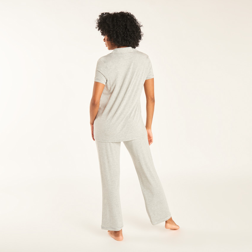 Effen jersey zwangerschaps pyjama set 
