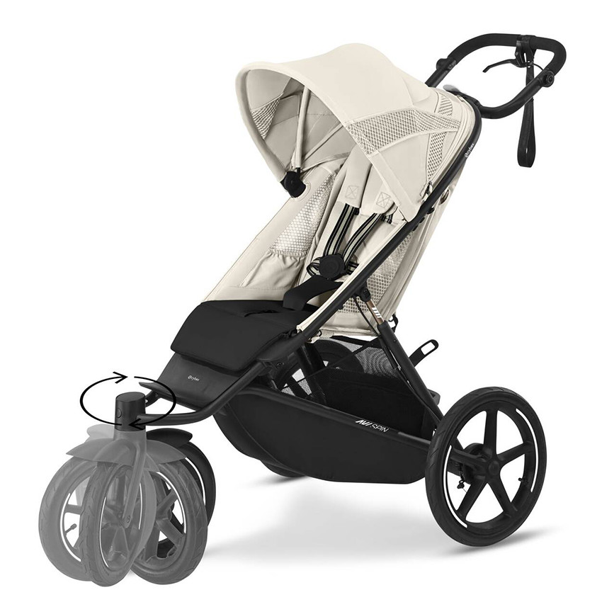 Kinderwagen Avi Spin sportive All Terrain Seashell Beige 