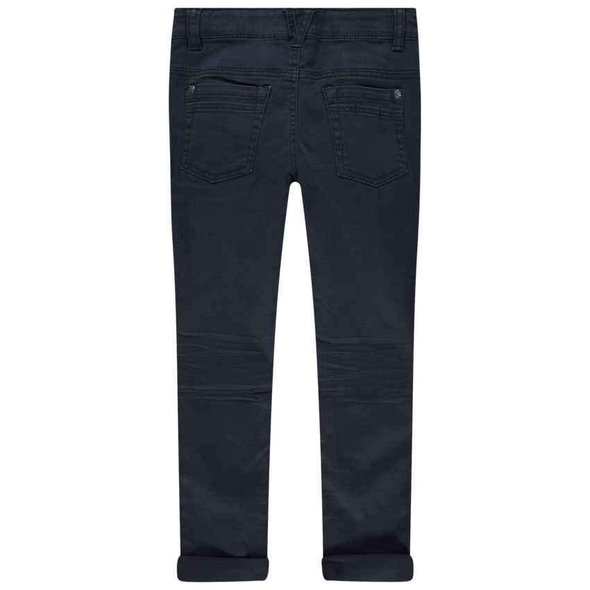 Pantalon slim en twill effet crinkle pour garçon 