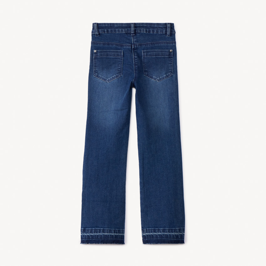 Jean en denim coupe évasé pour fille 