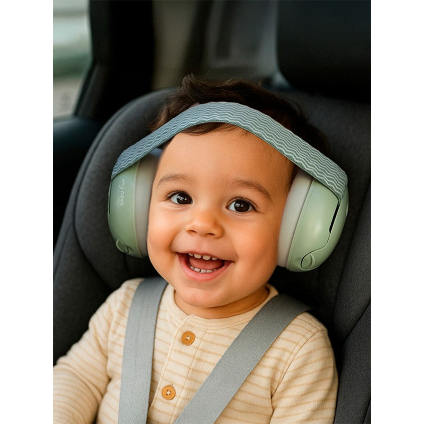 Casque anti-bruit évolutif 0-4ans Vert Sauge 